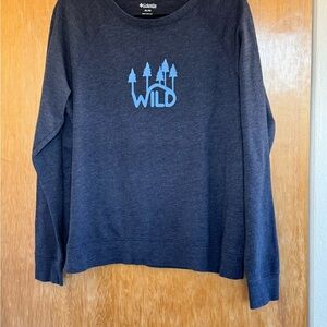 Columbia Women's Navy Wild Graphic Sweatshirt